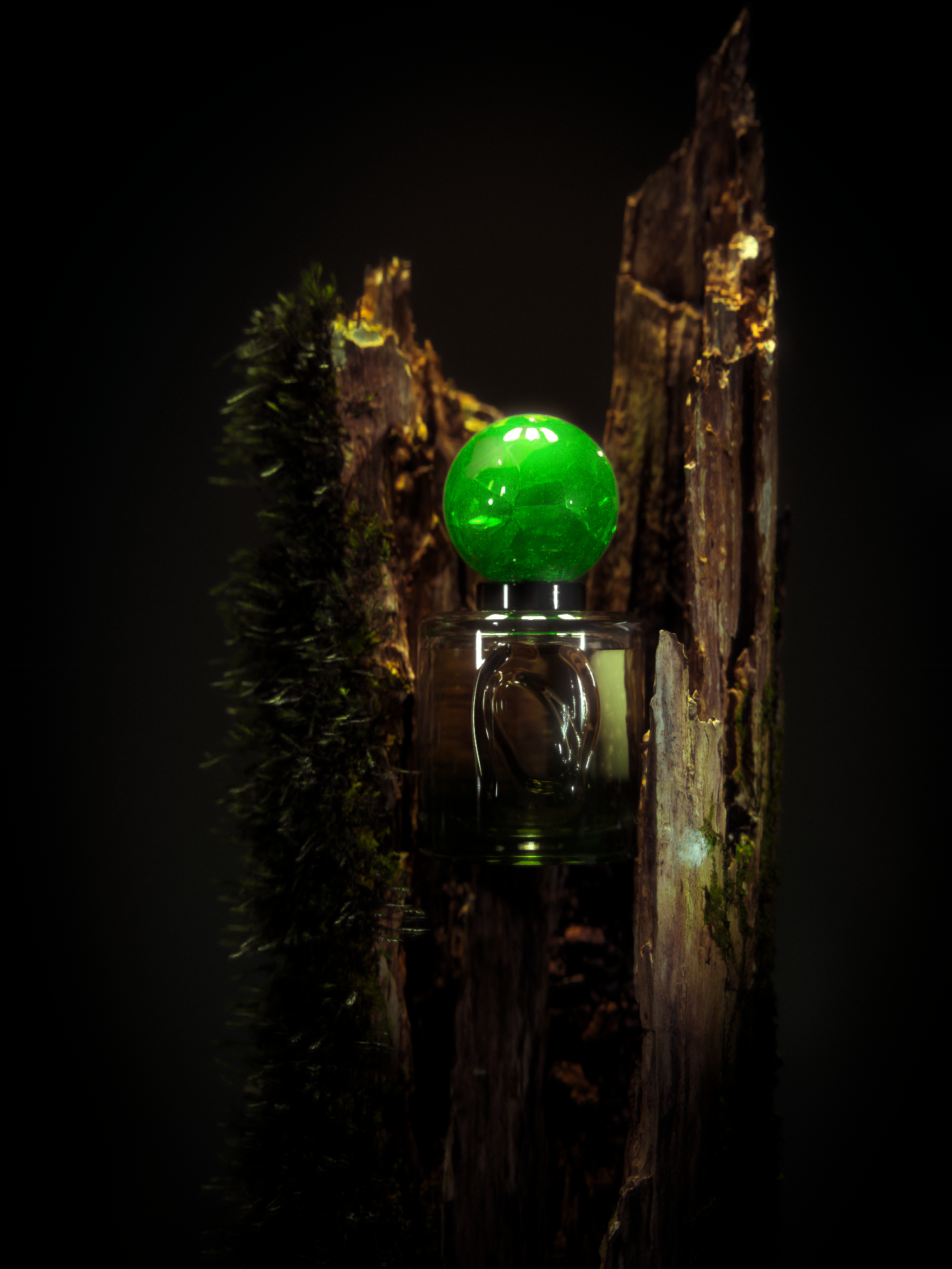 Visualization of perfume bottle