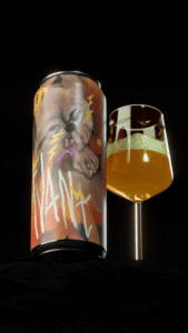 Avant beer branding mockup image